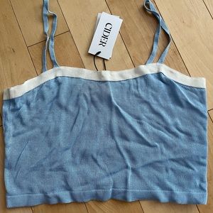 Blue and white Cider tank top. size XS